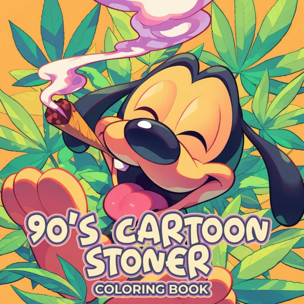 90s Cartoon Stoner Coloring Book: A Hilarious Collection of 50 Psychedelic Coloring Pages Inspired by Retro Animation and Weed Culture - Perfect for ... a Gift for Halloween, Christmas, or Birthdays