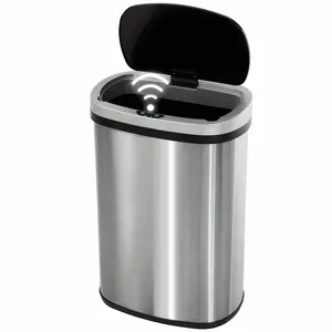 13 Gallon Trash Can Kitchen Waste Bin 50L, Automatic Garbage Can Touchless Motion Sensor, for Office Bedroom Living Room Trash Can