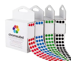 1/4" Permanent Round, Color-Code Dots: 1,000/Box