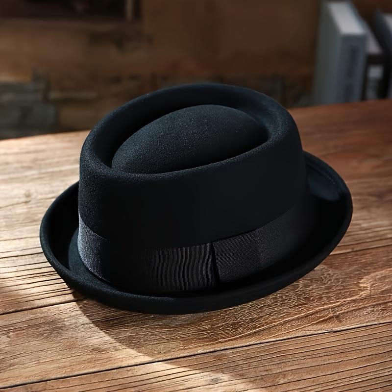 Be brave to climb outdoorsGentleman'S Flat- Hat, Street Fashion, Flat- Jazz Hat, Dad'S Rolled-Edge Flat- Hat, British Style Pork Pie Classic Hat.