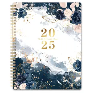 2025 Planner - JAN 2025 - DEC 2025, Planner 2025, 8" x 10", Weekly Monthly Planner 2025, Calendar Planner 2025 with Spiral Bound, Floral