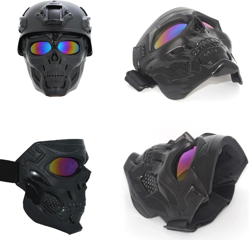 Tactical skull mask is suitable for CS shooting games, role playing, Halloween, outdoor sports decoration. Windproof Tactical Skull Goggles