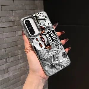 Cool Smiling Face Mask Men Phone Case for Samsung Galaxy a Series, Anti-Drop Matte Back Cover, 4g 5g Compatible, Durable Protection