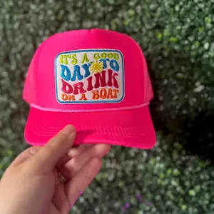 Its a Good Day to Dr** on a boat Patch Trucker Hat, Women Trendy Trucker hats, Summer hats