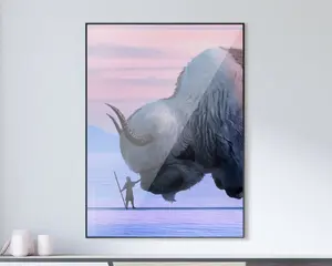 (Poster) Avatar Aang and Appa Poster Anime Vintage Wall Art, Gift for Maang  Fans