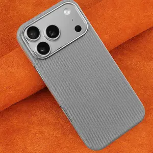 Luxury Textile Case Protector for Apple iPhone 17/17 Pro/17 Air/17 Pro Max, Magnetic Wireless Charging, Car Mount Compatible