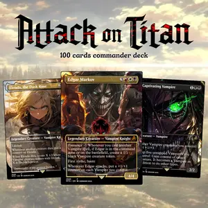 Attack on Titan Proxy Commander Deck 100+ Cards | Anime Fantasy Collector Deck | Ready to Play Strategy Deck | Unique Gift