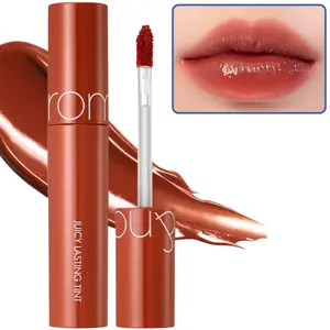 rom&nd Juicy Lasting Tint 13 Eat Dotori | Long-Lasting Lip Tint & Glossy Stain | MLBB Brick Nude Brown, High Shine Hydrating Korean Lip Stain, Smudge‑Resistant Non‑Drying Lightweight, K‑Beauty Makeup 5.5g, romand