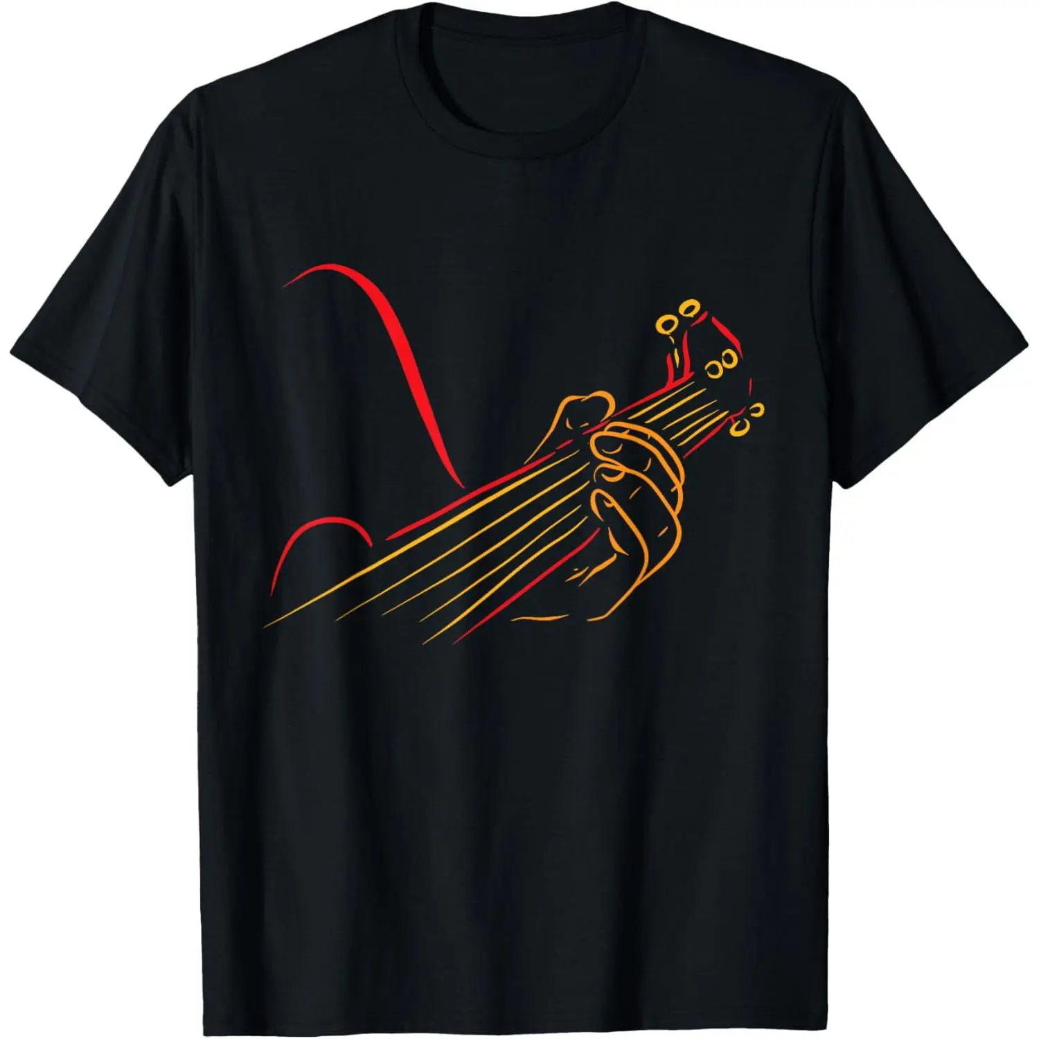 Short Sleeve Playing Guitar Guitarist Music Life Funny Gift T-Shirt For Men Women