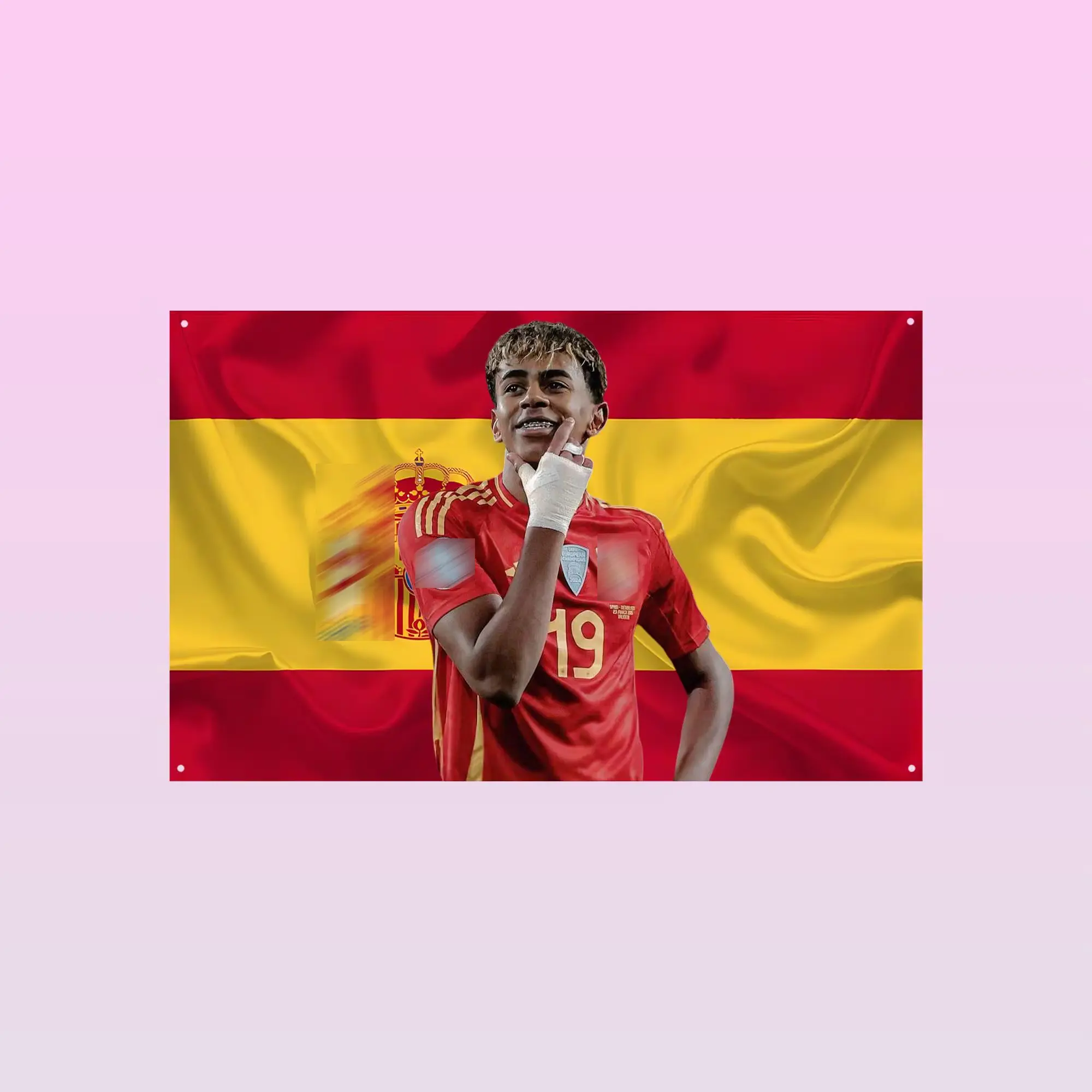 Lamine Yamal Wall Banner Tapestry Soccer Wall Decor, Football Fan Flag, Bedroom Accent Decoration, Lover Gift, Inspired Wall Artwork