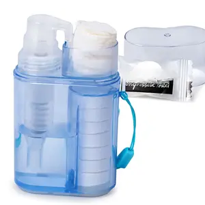 Compressed Towels with Bottle, Disposable Towels for  with  Dispenser Carry Case Portable Washcloths  Kit for Outdoors Hiking Camping Hotel Travel