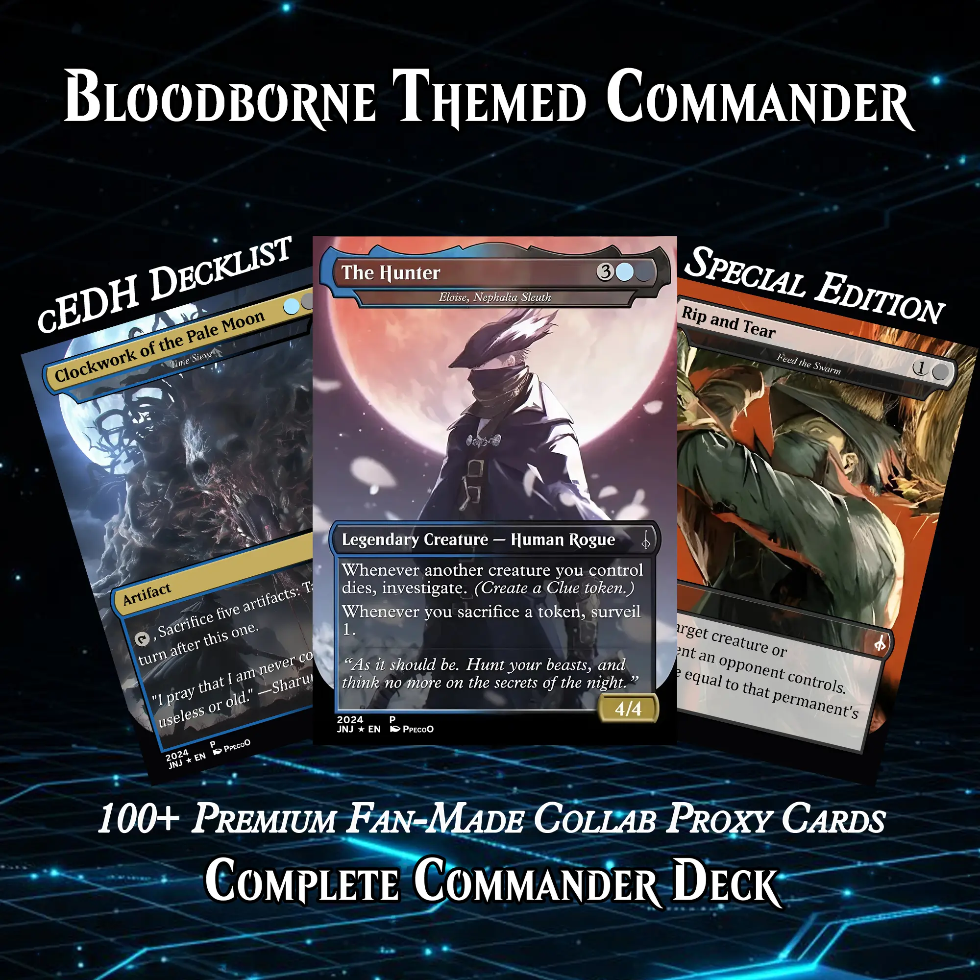 BLOODBORNE THEMED MTG PROXY COMMANDER DECK  PREMIUM COLLECTOR SET -  TikTok Shop