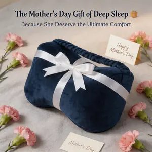 Mother's Day Gift Idea: Memory Foam Knee Pillow for Mom - Side Sleeper Support, Back & Hip Relief
