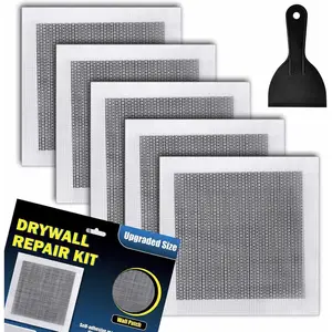 Drywall Repair Kit Upgraded Size, 10 x 10 Inch Drywall Patch Kit Large Hole, Self Adhesive Fiberglass Wall Patch Quick Repair for Damaged Drywall Ceiling