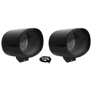 MAC69B Black 6x9" Tower Speaker Pods 2-Pack + MAC360B Swivel Clamps Bundle