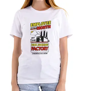 EMPLOYEE OF THE MONTH Funny T Shirt, Unisex Cotton