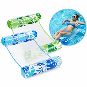 2-Pack Adult Inflatable Pool Hammock - 4-in-1 Multi-Purpose PVC Material Water Lounge Floats with Electric Air Pump