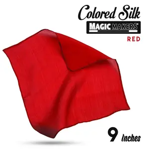 Red 9 inch Colored Silk SINGLE