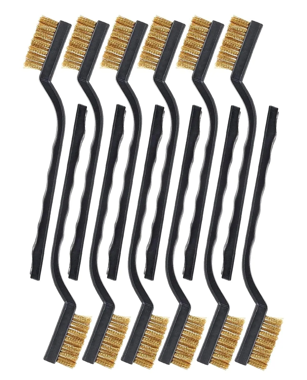 Brass Wire Brush Rust Remover, Small Wire Brush for Cleaning, Paint Stripper for Metal, Wood, Rustoleum Fabric Spray Paint (Brass, 12.00)