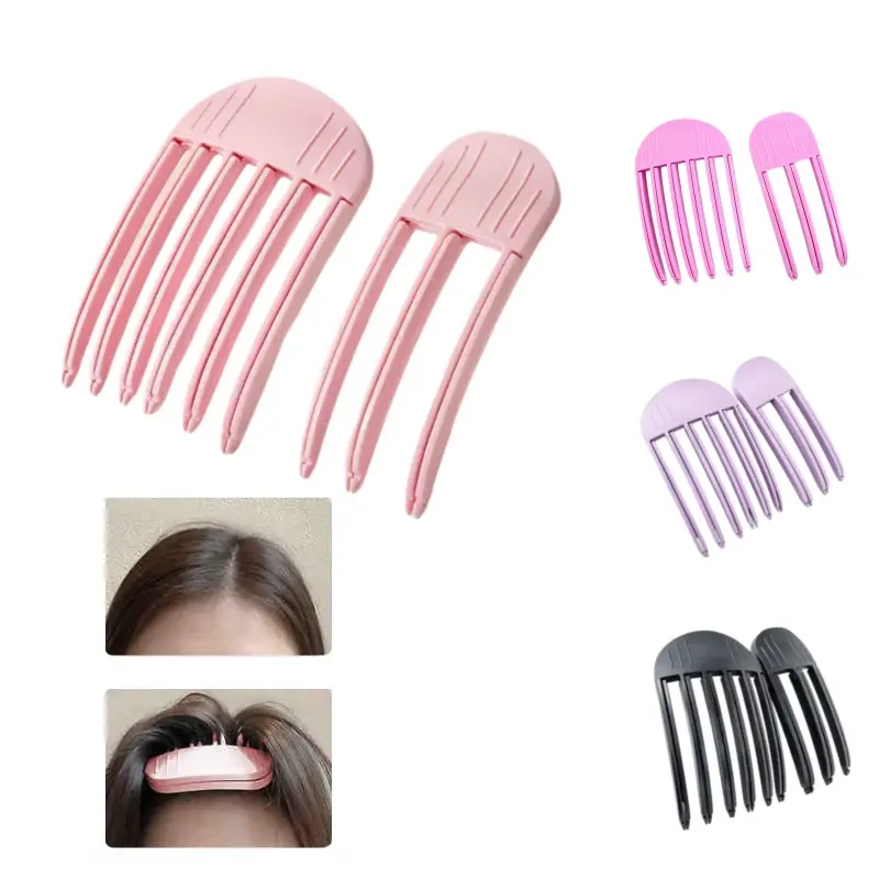 [Back to School]Hair Volume Clip - 2PCS Root Clips for Curly Hair Volume, Magic Volumizing Hair Clips for Creating Fluffy Bangs & Lifting Roots, Wind Shaping Styling Comb Set-MM1
