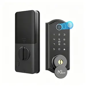 Smart Fingerprint Deadbolt Lock, Bluetooth Front Door Lock with App Remote Control, E-Keys Sharing & Auto Lock, Ideal for Home & Apartment