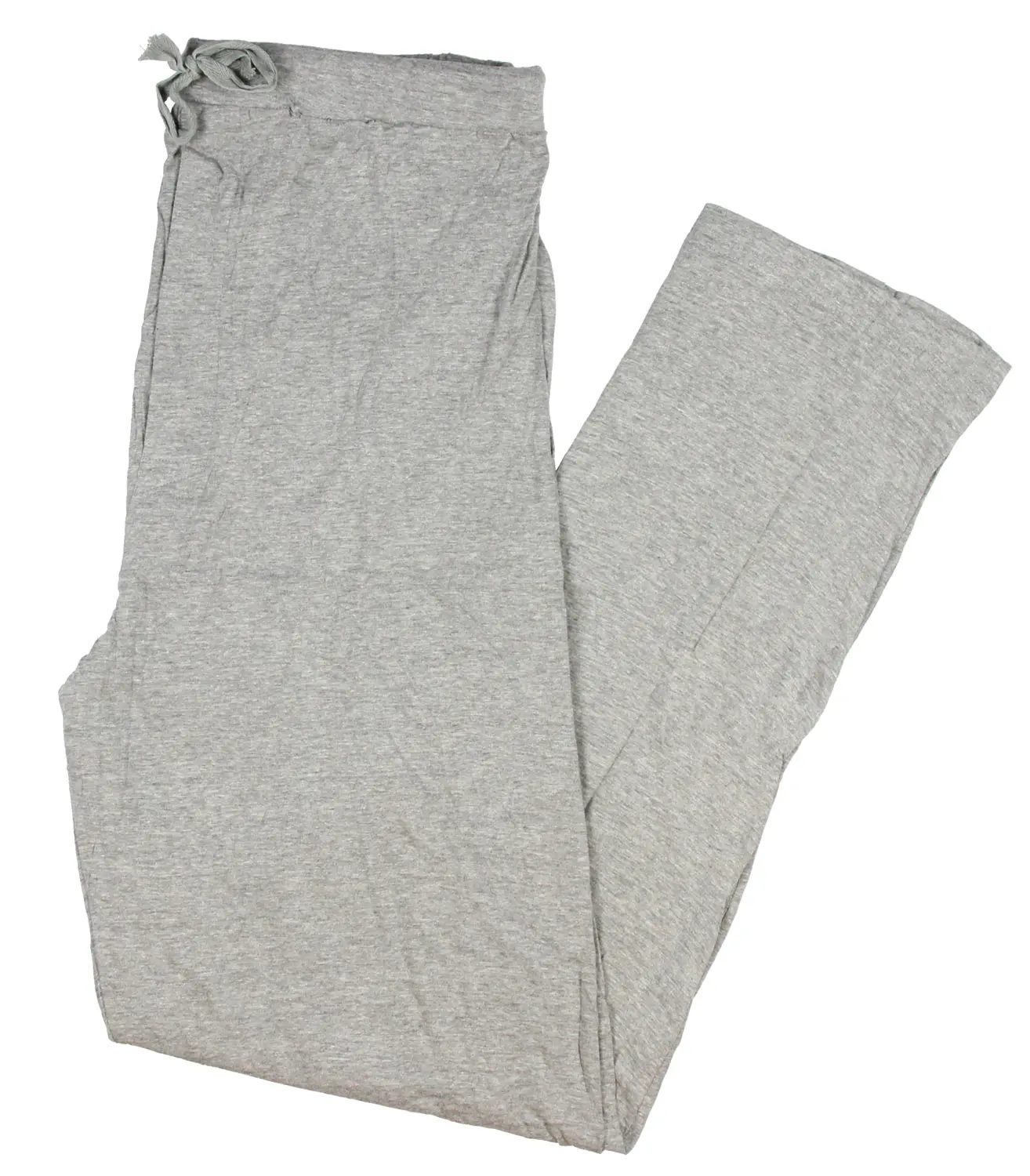 INTIMO Men's Solid Grey Heather Casual Drawstring Pajama Pant Loungewear Sleepwear