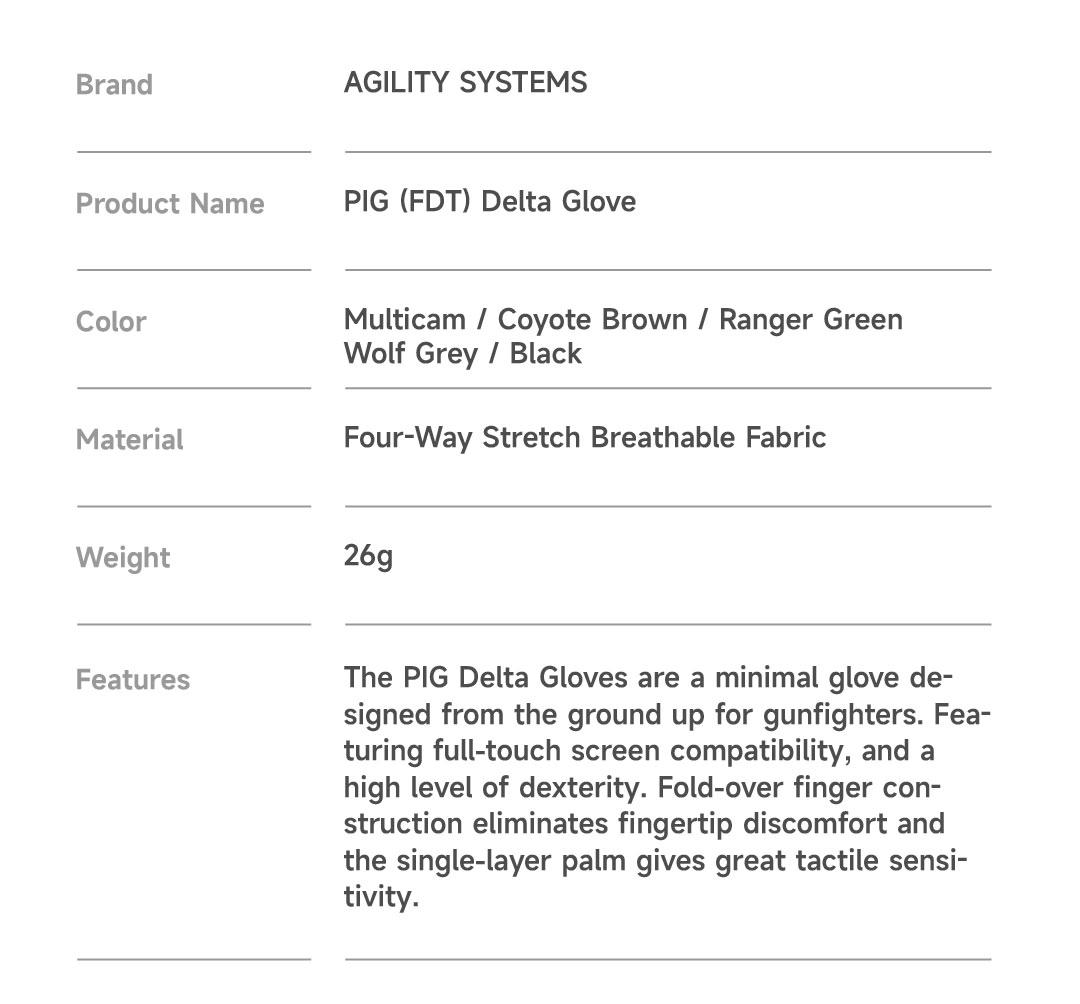 Agility Systems P-G Delta Style Tactical Shooting Glove