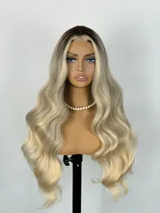 VELAIRE HAIR Women's 26in HD T-Part Heat Resistant Synthetic Loose Body Wig, Pre-Cut Pre-Plucked Glueless Lace Front Wear-and-Go Wig, Wedding & Beach Ready