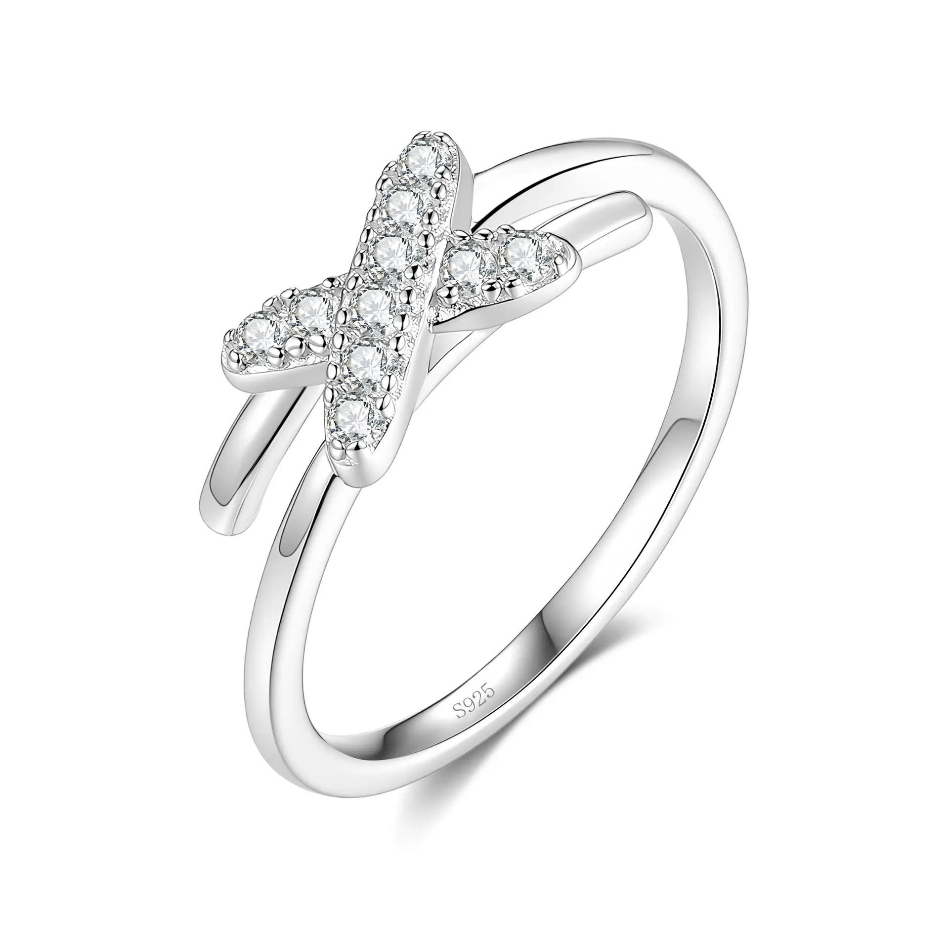 925 Sterling Silver Minimalist Knot Ring -fashion engagement ring,zircon ring,fantasy cut gems,spinel engagement ring,moissanite love,will work jewelry,filigree engagement ring,bling rings,market square jewelers,