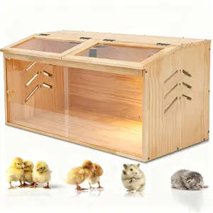Chicken brooder Box,Chick brooder,brooder Box for Chicks,Small Chicken coop,Baby Chicken Supplies,Chick brooder Box,Quail cage,Quail coop,Measures Approximately 31.5 X 15.7 X 15.7 inches