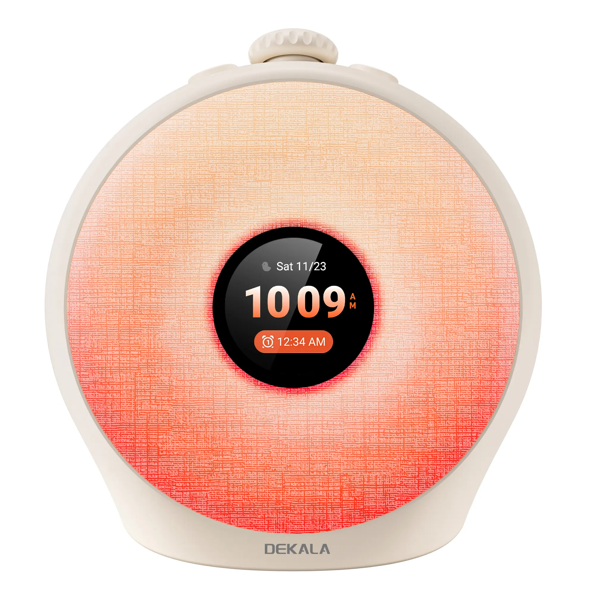 Dekala Sunrise Alarm Clock for Heavy Sleepers with Pulse Wake, Sunset Sound Machine with Breathing Ambient Light, Loud Alarm for Bedrooms, Wake Up Light, Digital Color Display & 7 Themes, No App