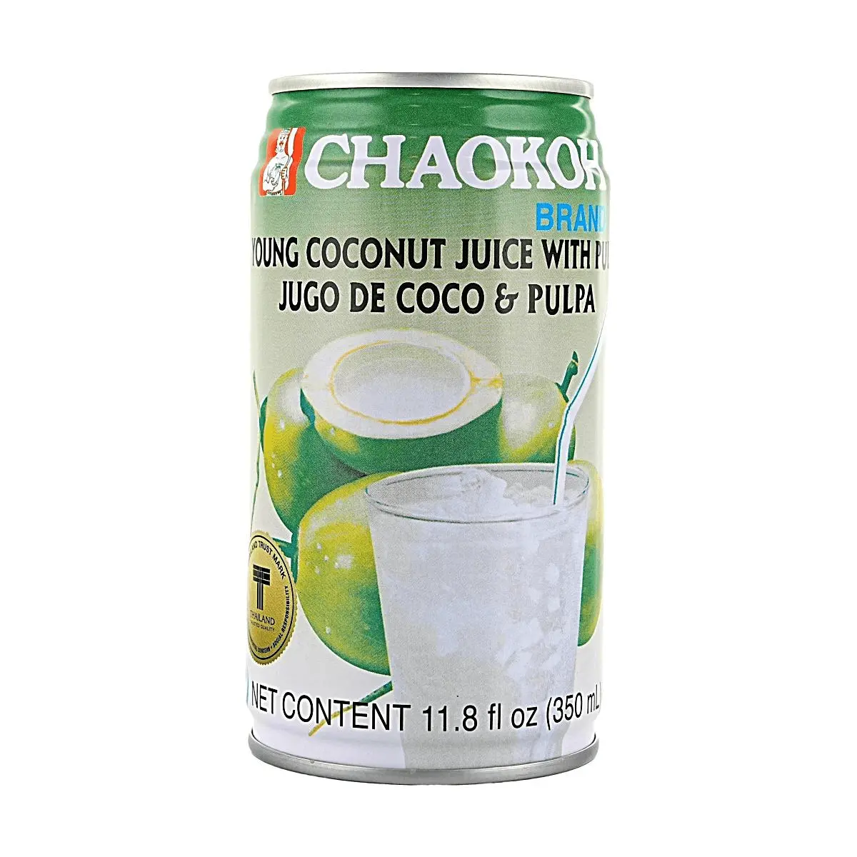 CHAOKOH Coconut Jelly Drink 350ml - Real Coconut Meat & Juice, Refreshing & Chewy Snack