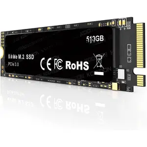 512GB PCIe 3.0 M.2 Internal Solid State Drive PCle 3.0x4 SSD NVMe M.2 2280 Internal SSD Up to 3500MB/s PCIe Gen 3 NVMe SSD Less Heat Large Storage M.2 Internal Solid State Hard Drive for PC