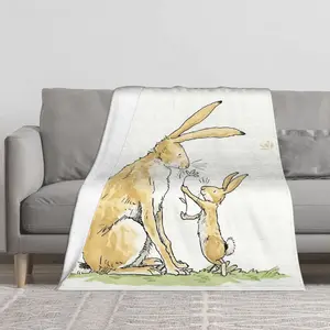 This comfortable all-season flannel with Guess How Much I Love You elements is perfect for home, office, bedroom and outdoor use - the perfect gift for fans, travel blankets, personalized blankets