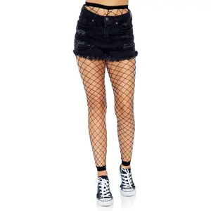 Punk Fishnet Footless Leggings