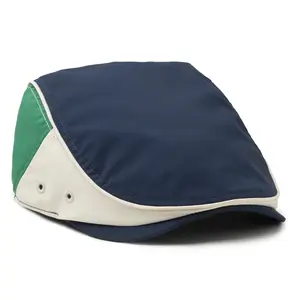 The Fairway Boston Scally Cap - Navy with Green