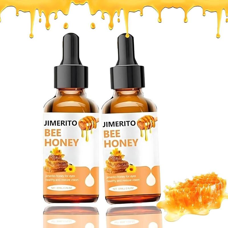 Jimerito Honey Eye Drops - Fast-Acting Cleansing & Soothing Serum for Brighter Calm Eyes in 7 Days - Daily Use