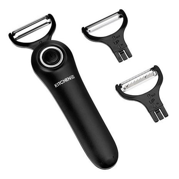 KitchenHQ Electric Peeler Set with 3 Blades