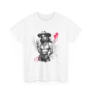 🌹 Chicana Queen Graffiti Art Tee | Street Style Latina Graphic Shirt