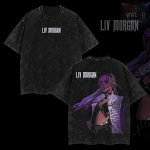 WWELife4U Retro Vintage Limited Edition Liv Morgan T-Shirt 100% Premium Cotton Relaxed Fit Pre-Washed Soft S-5XL Sizes American-Made Classic Look