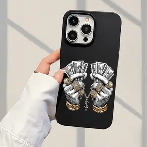 Creative Liquid Soft Shell Phone Case, Anti-Drop Tpu Cover for iPhone 11/12/13/14 Pro Max/15 Pro/16 Plus/16 Pro Max, Gift Idea