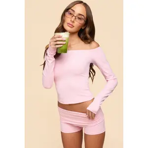 Tezia Off Shoulder Long Sleeve Top