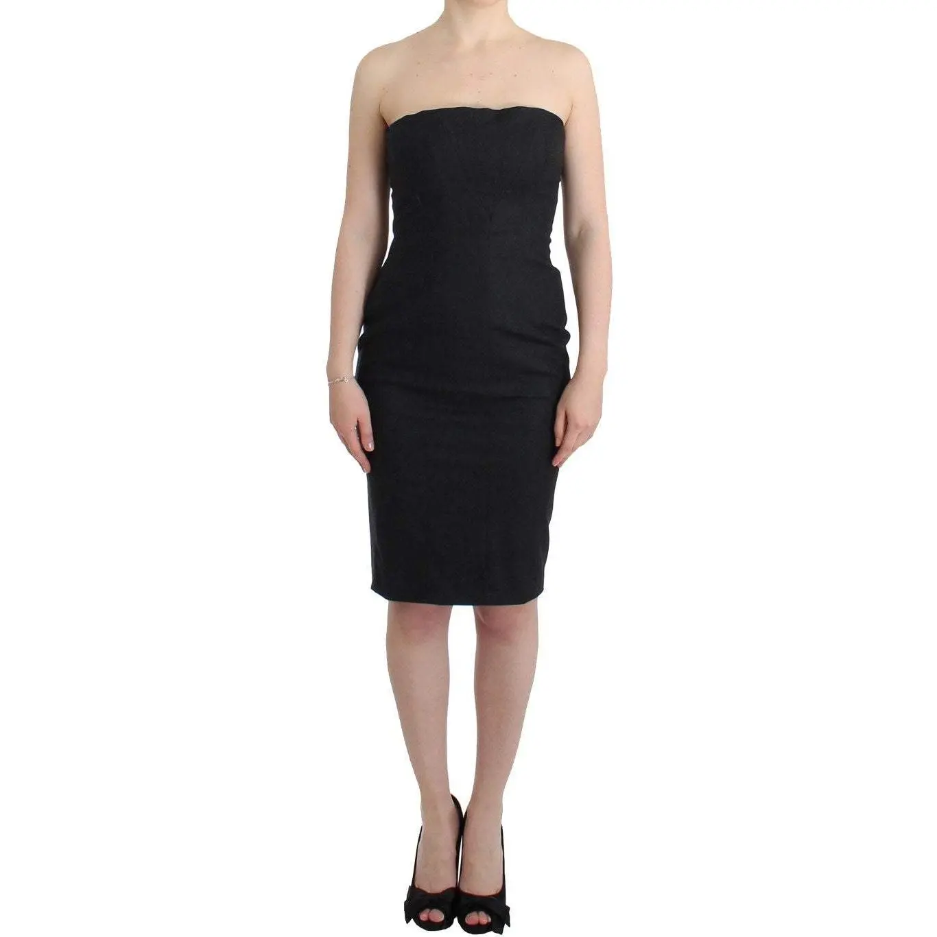 Cavalli Gray strapless dress