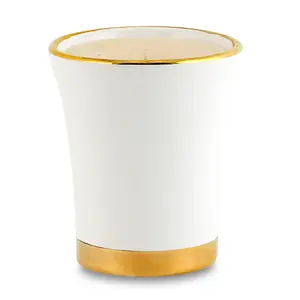 DERUTA ORO: Deluxe Precious Flared Candle with Pure Gold Rim