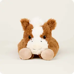 Warmies Laying Down Horse Warmies - 14"x7"x6.5" Microwavable Plush with Real French Lavender Scent for Comfort and Relief