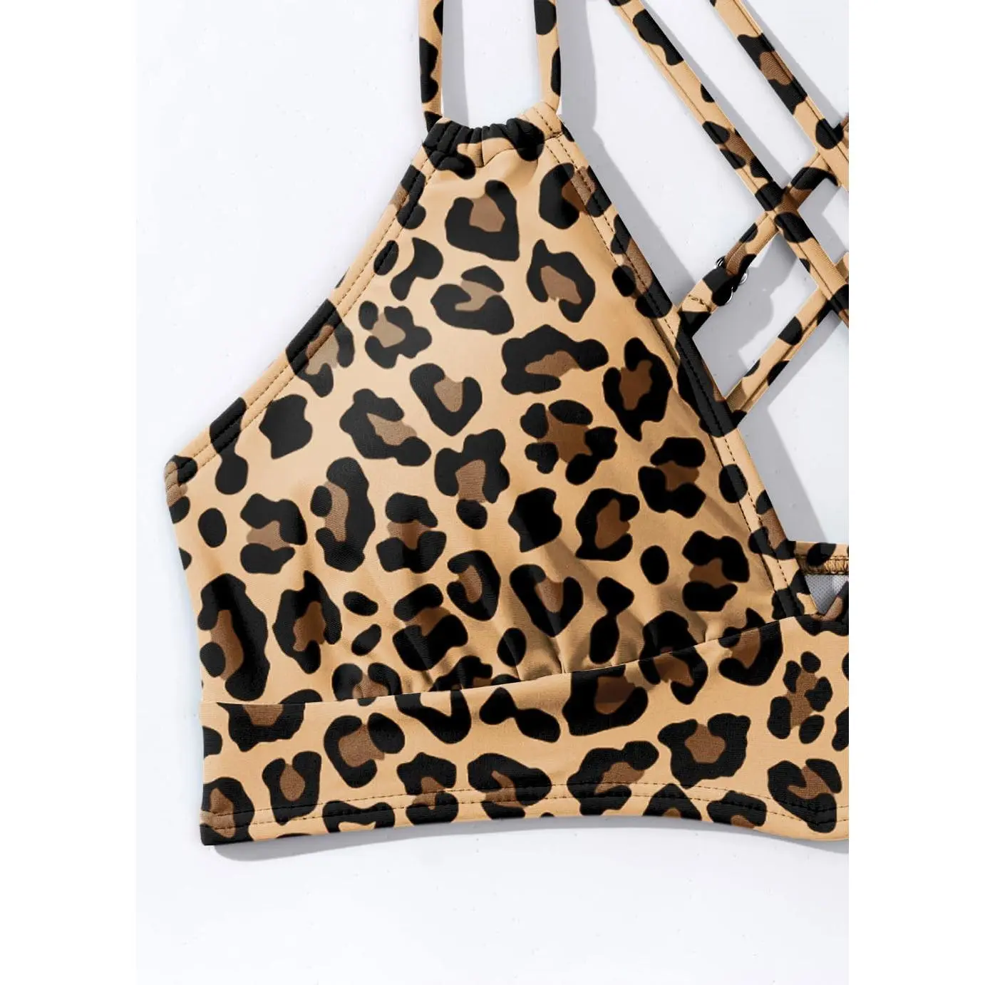 Women's Push Up V Neck Bikini Tops Criss Cross Back Padded Bathing Suit Top Only Women's Push Up V Neck Bikini Tops Criss Cross Back Padded Bathing Suit Top Only