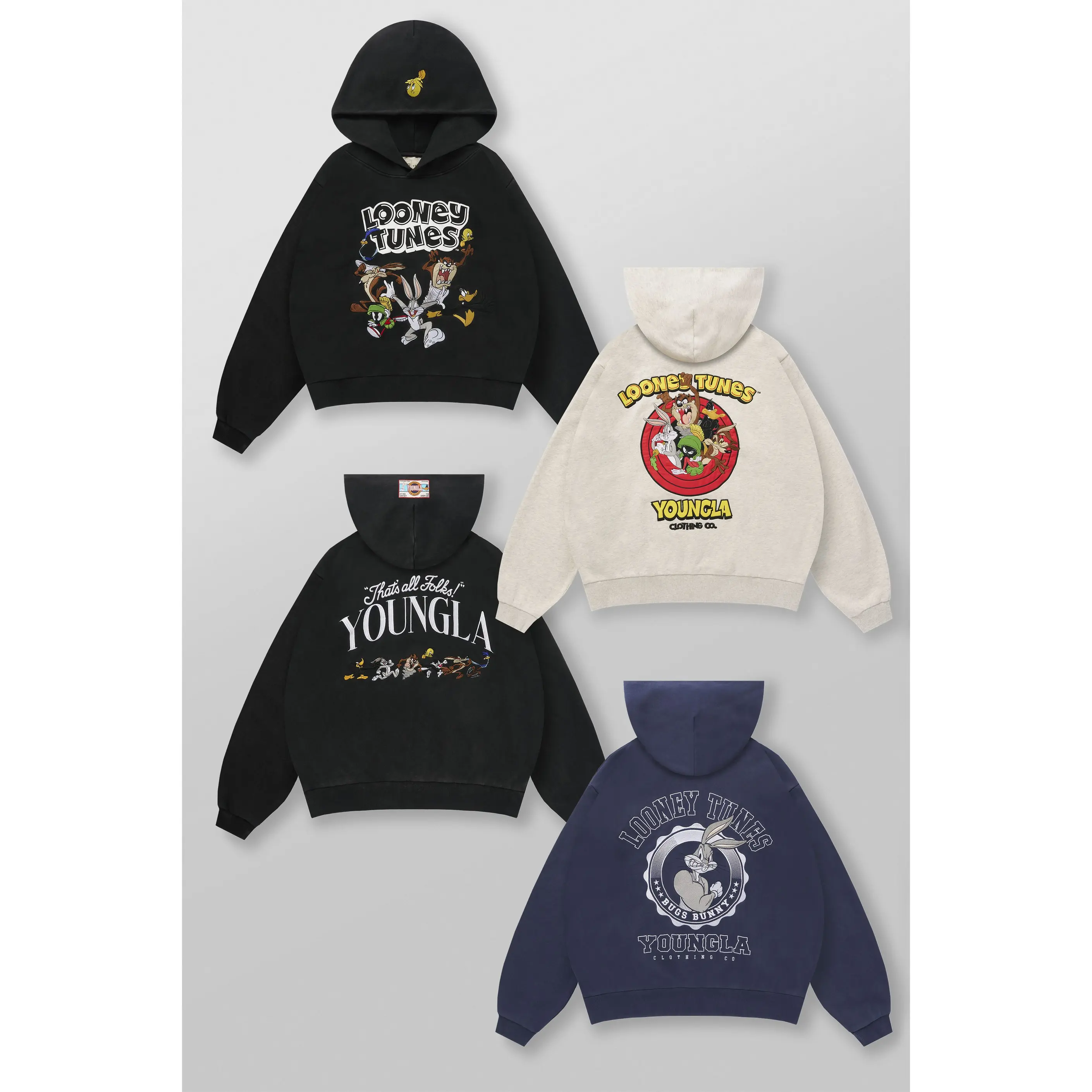 5114 - Looney Tunes Embroidered Hoodies