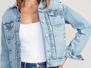 Personalized Custom Jean Denim Jacket Gift USA Flag Patriotic 2024 Western land of the free  'merica flag red white blue Election United States Pro Donald Trump MAGA diamond rhinestone womens girl silver gold pink glitter red blue make america great again