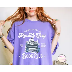 Morally Grey Book Club Comfort Colors Shirt Dark Romance Crewneck Spooky Season Bookish Tshirt Vintage Bookish Gift Book Lover Reader Smut