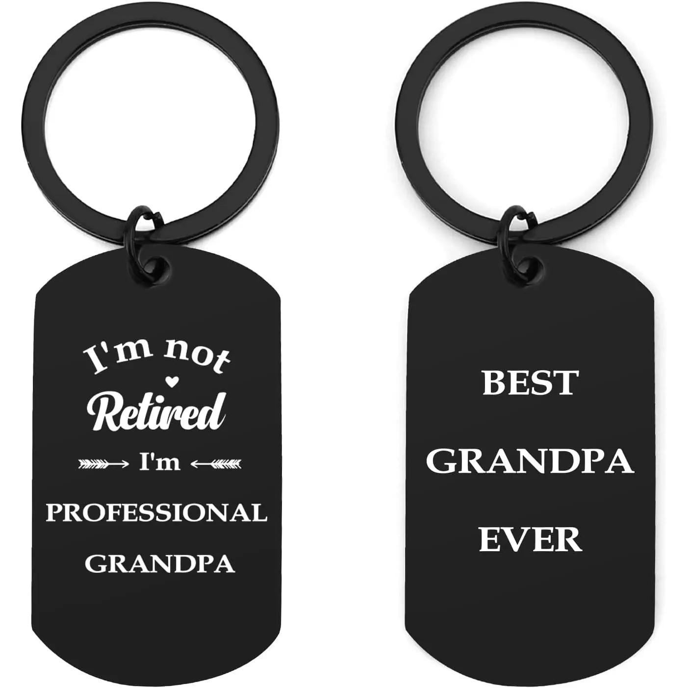 Gifts for Grandpa - Fathers-Day Grandpa Christmas Birthday Gifts Keychain,Engraved Great Grandparents Day Gift for Grandfather Grandparents Gift from Grandchildren Grandkids Stocking Stuffers
